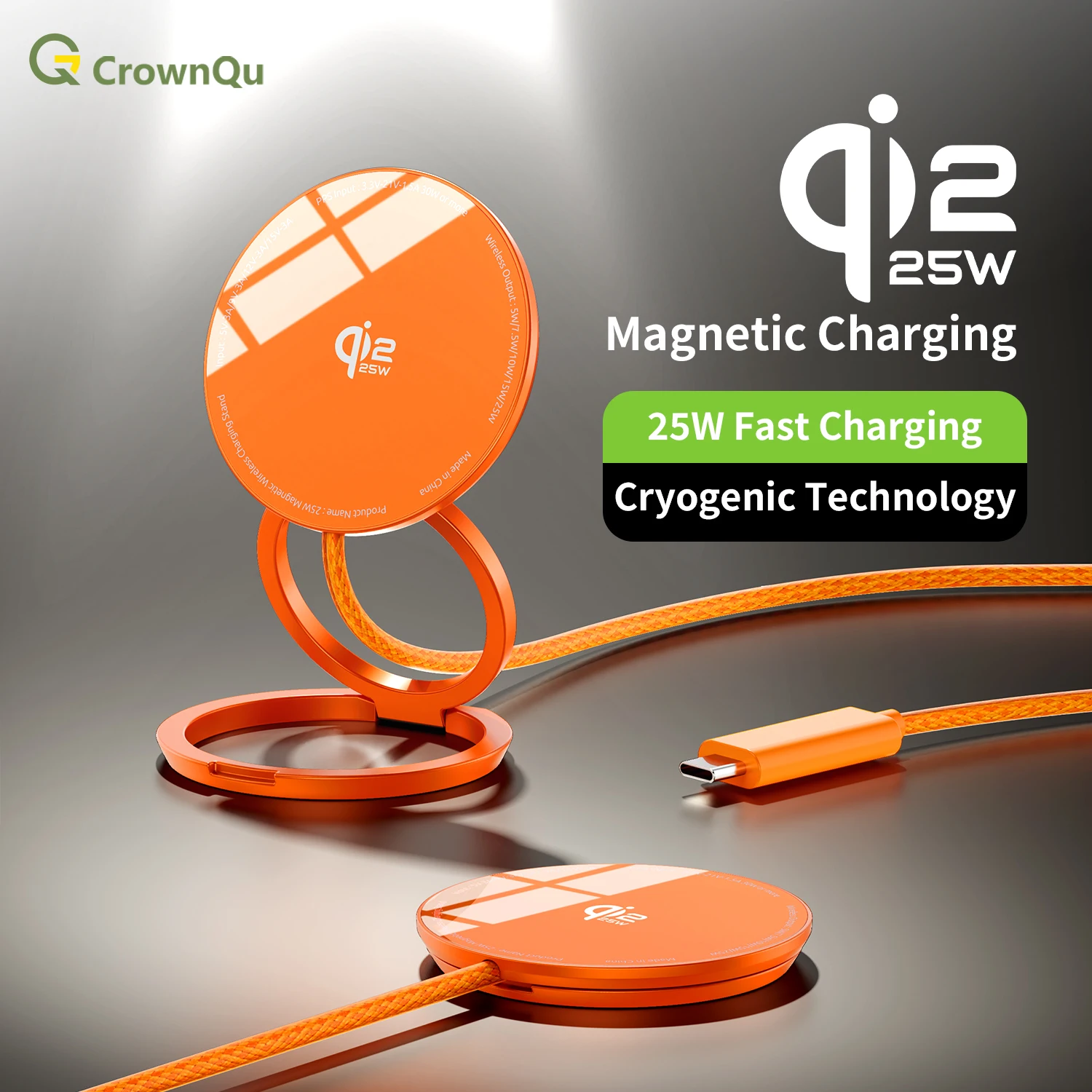 25W Qi2.2 Fast Charge Wireless Charging Station