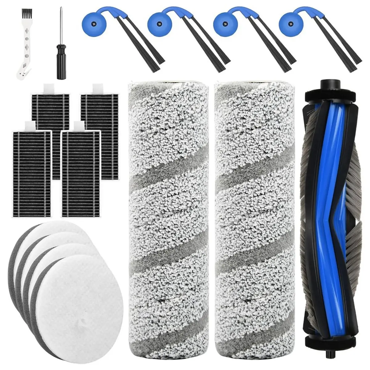 Ecovacs Deebot X11 OmniCyclone 로봇 진공청소기용 A10R 교체 부품, 액세서리 메인 사이드 브러시 HEPA 필터 걸레 천