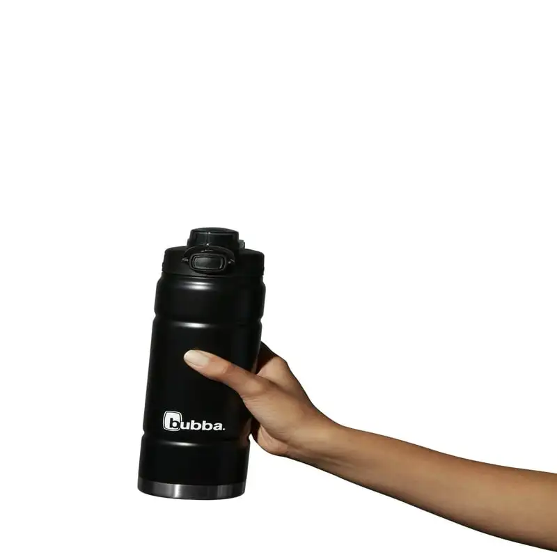 bubba Trailblazer Insulated Stainless Steel Water Bottle with Push Button  Lid Licorice