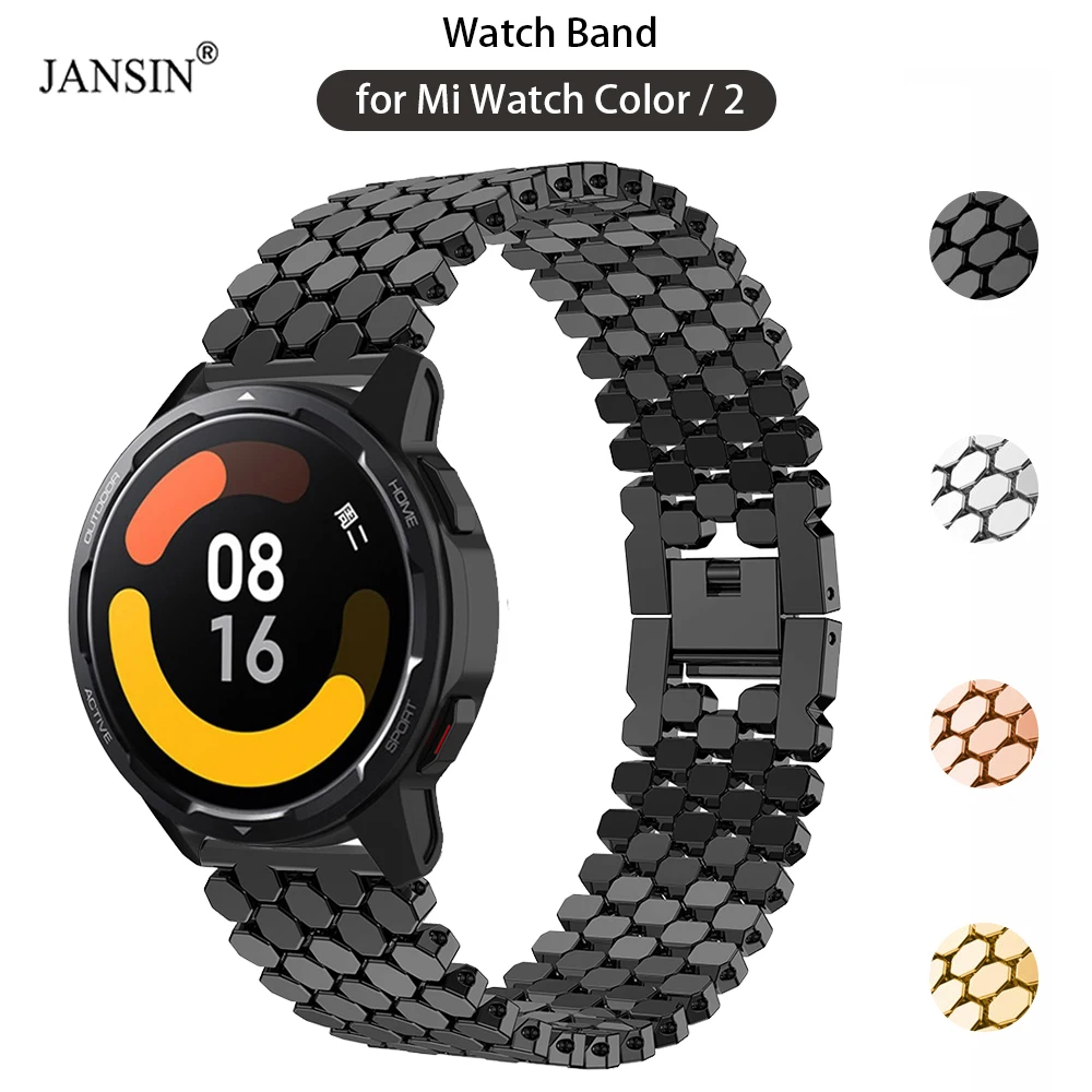 

Metal belt watch Band for Mi Watch Color 2 Color2 Wristband Replacement watchband For Xiaomi Watch Color 2 band Bracelet Correa