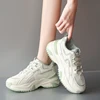 2025 Spring New Women's Shoes All Math Platform Sneakers Height Increase 6CM Thick Bottom Casual Shoes Sports Shoes Mesh Tennis 5