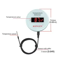 KONLEN Tuya Wifi Temperature Sensor 3m Probe Wire Digital Thermometer Smart Life Home Water Pool Freezer Thermostat Remote Alarm - Image 6