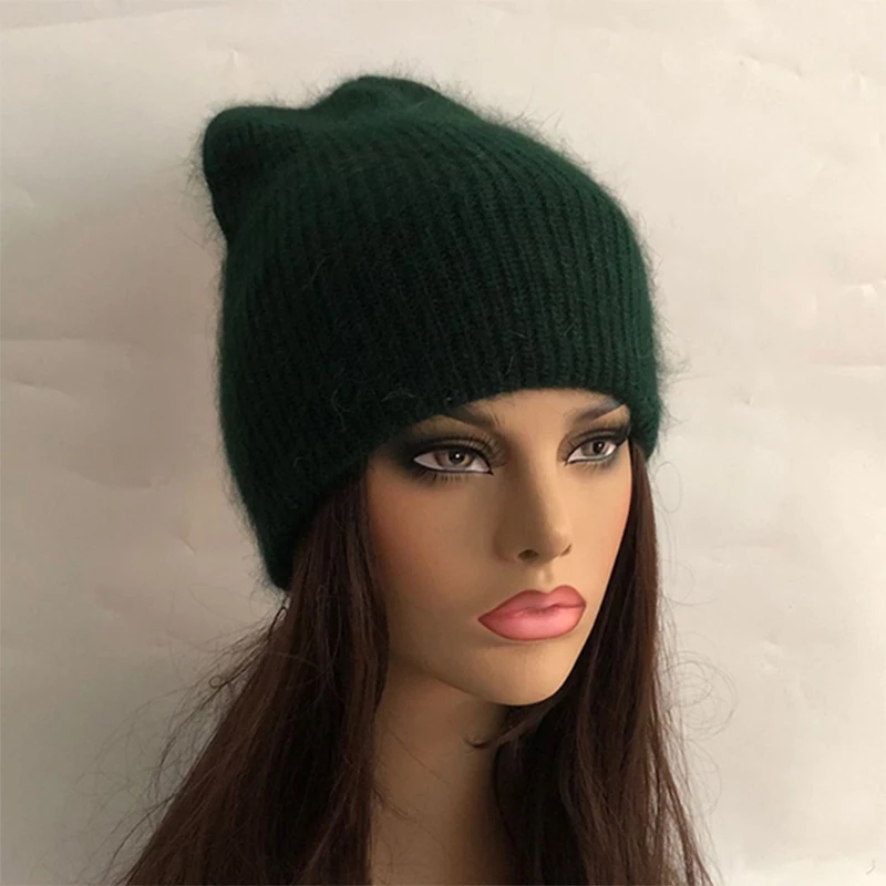 

Casual new Winter Wool Hat Solid simple Rabbit fur Beanie Hat for Women Winter Skullies Warm Gravity Falls Cap Gorros Female Cap