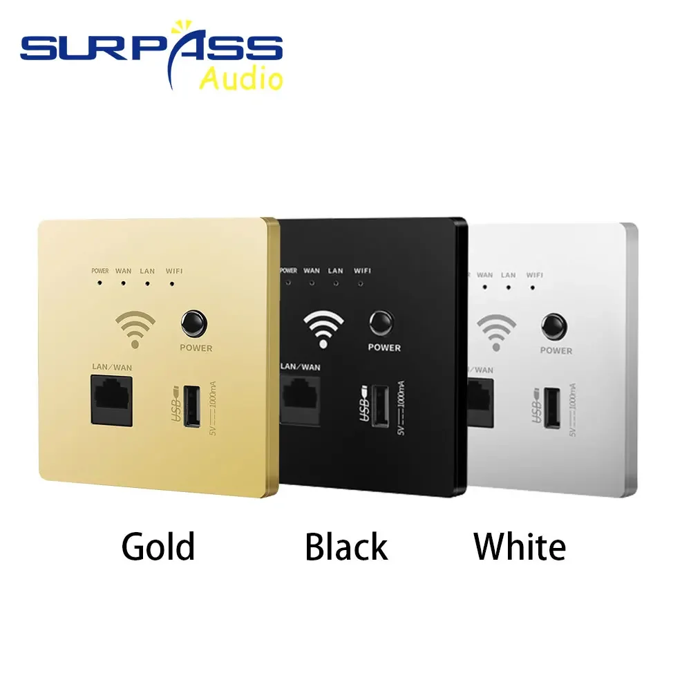 Router Da Parete Wireless Multifunzione Wifi Smart Socket Panel 300Mbps Comodo Controllo Relè Ap Ripetitore Di Rete Extender Usb Lan