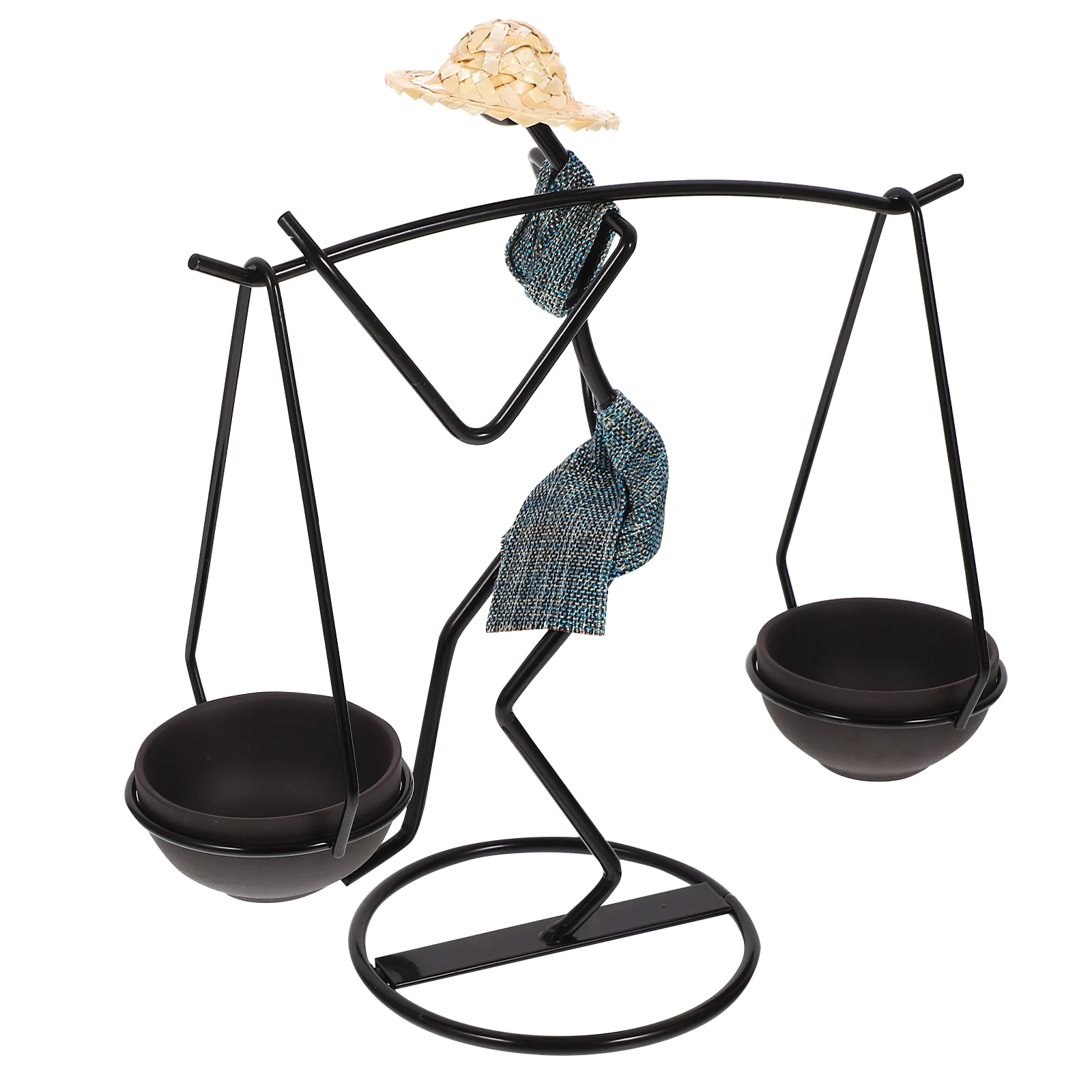 

Metal Holder Figure Shaped Holder Vintage Candlestick Tealight Iron Stand