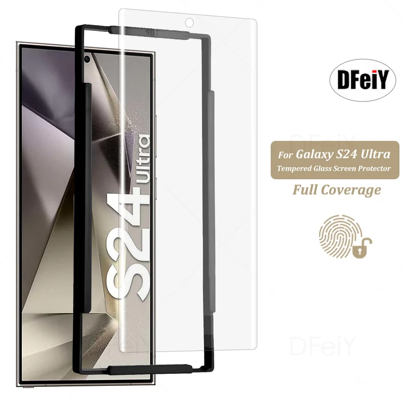 

DFeiY Tempered Glass Film For Samsung Galaxy S24 Ultra S23 FE Screen Protector For Galaxy S23 S24 Plus S24 Glass