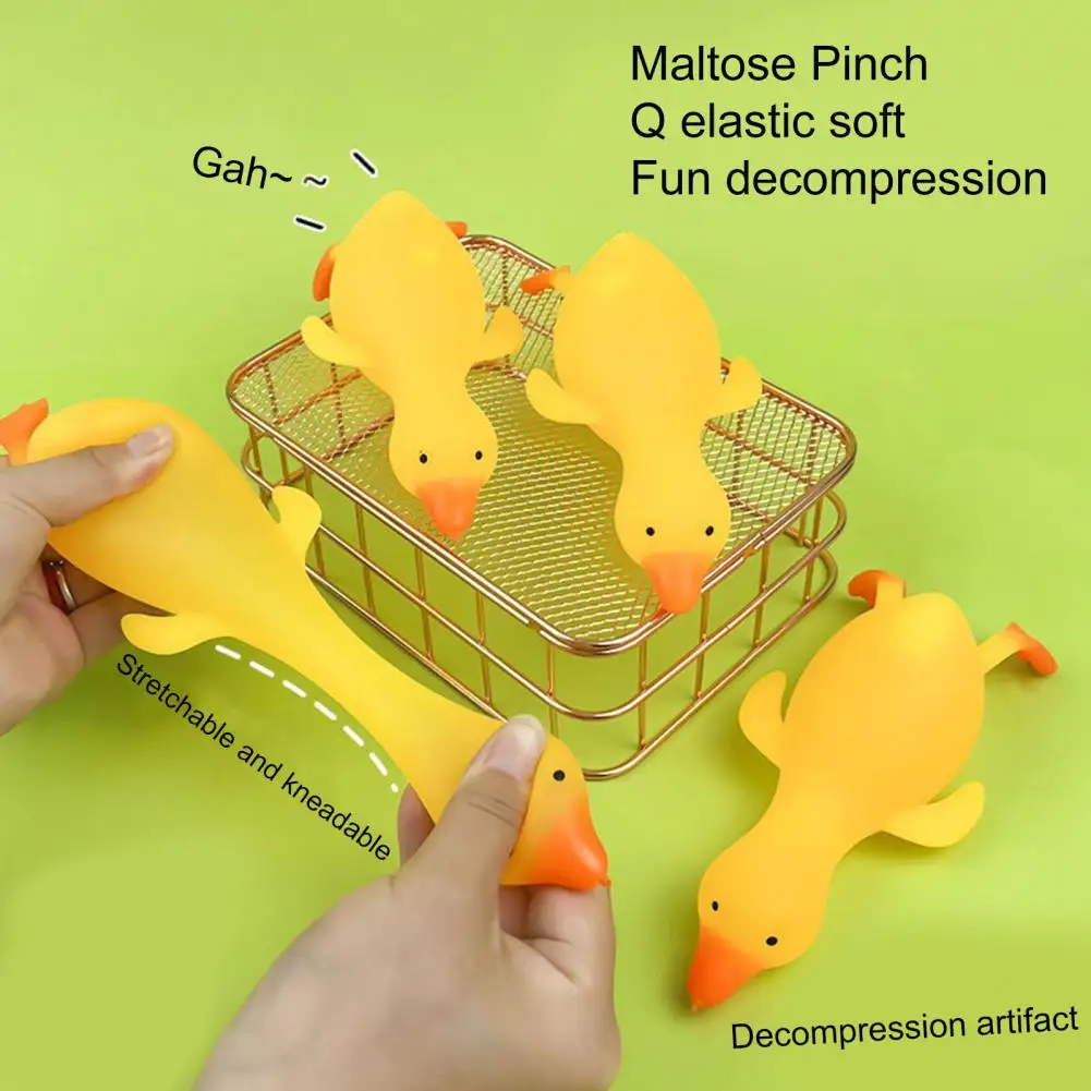 

Duck Squeeze Toy Rebound Soft Maltose TPR Pinch Toy Decompression Cute Cartoon Animal Squishes Fidget Toy Stress Relief Gift