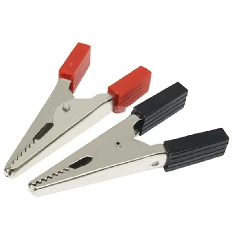 alligator clips test probes test hooks clips test clip test leads 10 pcs 50mm plastic handle test probe metal alligator clips