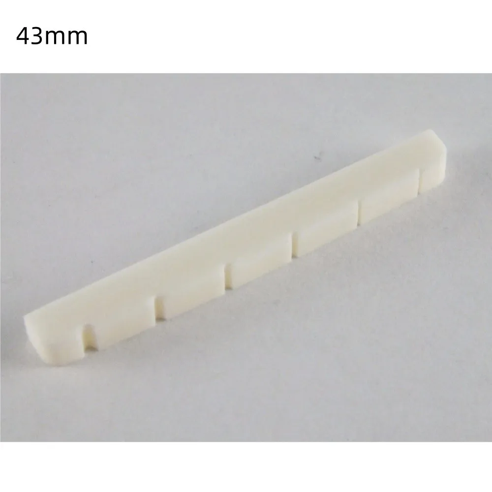 Precision Flat Base Bone Nut for Electric Guitars, 42mm/43mm