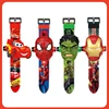 Children's Watch Spider-Man Watch 3D Projection Cartoon Superhero Iron Man Digital Watch Children's Watch Toy Gift. 1