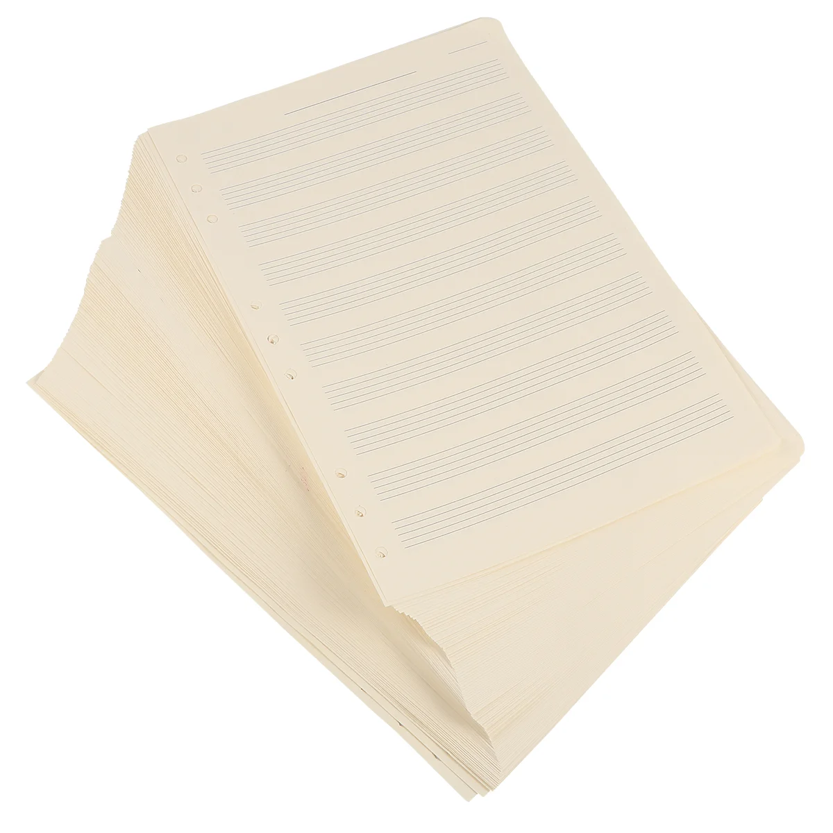 

100 Sheets The Notebook Loose-Leaf Manuscript Paper Music Refill for Musicians White Staff
