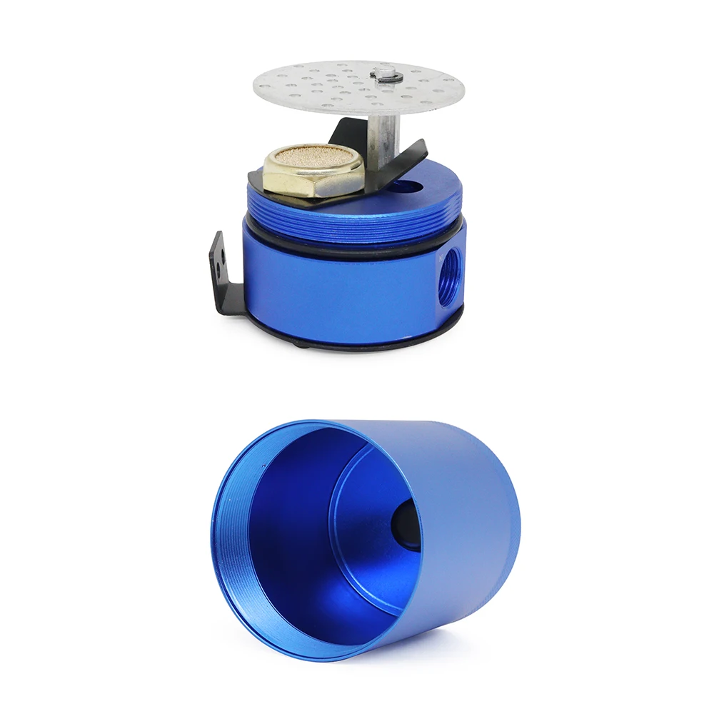 Universal 300ml Oil Catch Can Compact Baffled 2-Port Aluminum Reservoir Oil Catch Tank Fuel Tank Two Hole Breathable Kettle Oil Catch Can