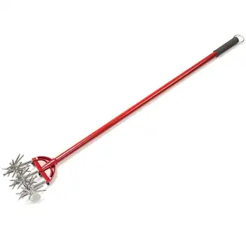 Steel Rotary Garden Cultivator with Long Handle 1