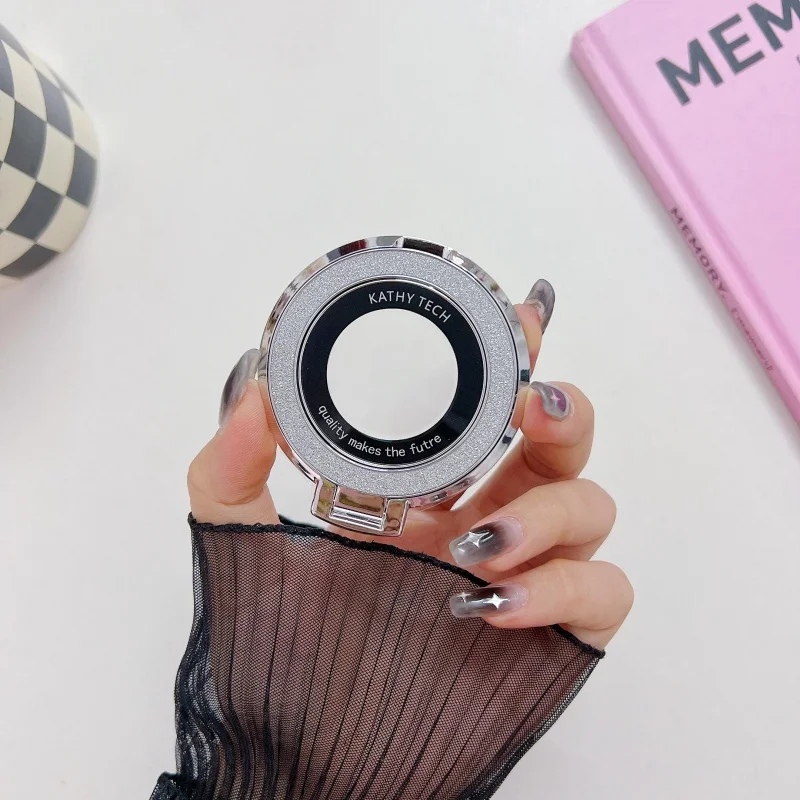 Sparkling Rotating Mirror Ring Grip Phone Holder