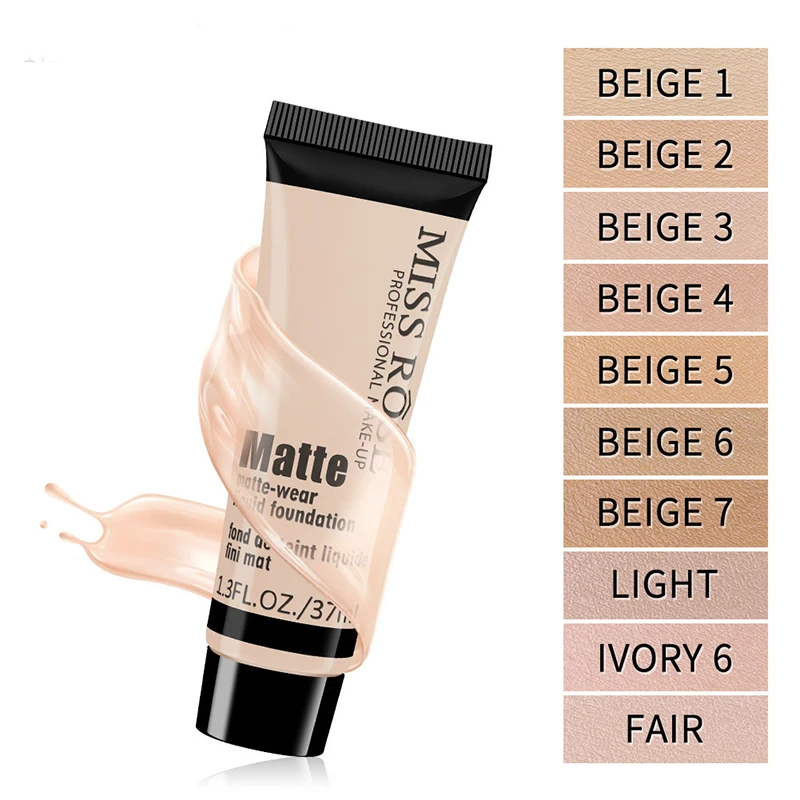 Liquid Foundation Waterproof Foundation Makeup Cosmetics Base Matte Long-lasting Face Concealer