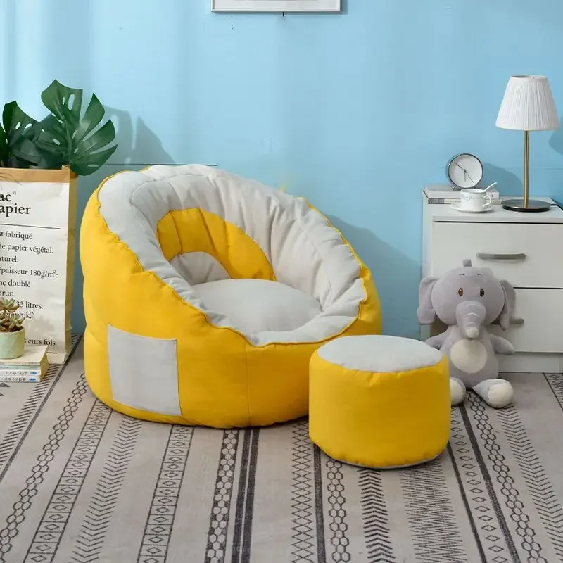 Lazy Sofa Bean Bag Tatami Small Apartment Chair Single Bedroom Room Girl Leisure Lazy Chair Medium Pedals With Change Bag Pillow