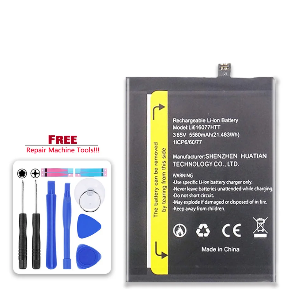 

Battery Li616077HTT (BV5100) 5580mAh For Blackview BV5100 BV 5100 Bateira