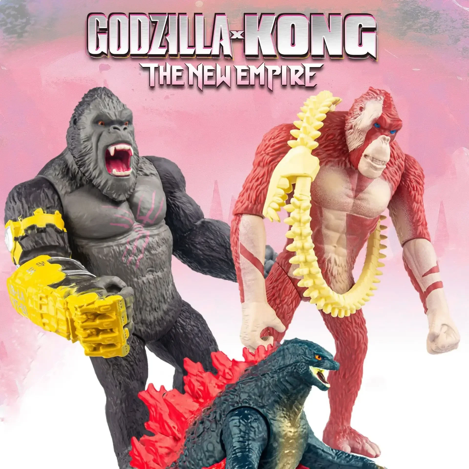 28Cm Godzilla Vs Kong The New Empire Godzilla King Kong Skar King Action Figures Monster Doll Anime Figures Modello Regalo Giocattolo Per Bambini