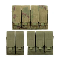 5.56 M4 Four Magazine Pouch Single Double Magazine Bag for M6 AR M4 AR15 Rifle Pistol Mag Pouch Molle Bag Vest Accessory 1