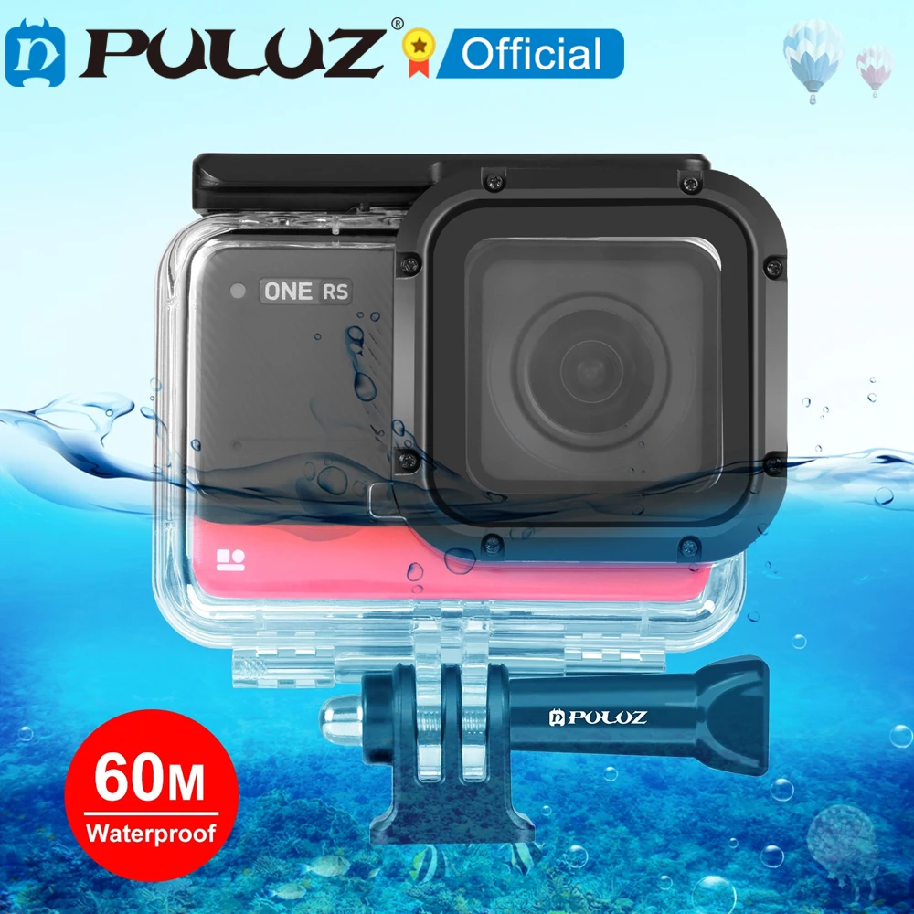 Puluz 60M Subacquea Di Profondità Di Immersione Caso Impermeabile Alloggiamento Della Fotocamera Per Insta360 One Rs 4K Copertura Della Cassa Di Immer