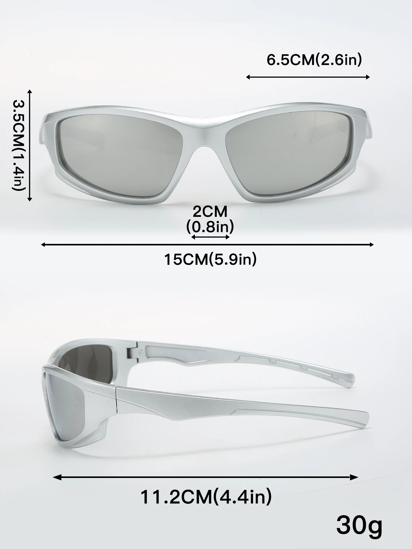 3-teiliges Set, Unisex-Brille mit Pilotenrahmen für Radfahren, Wandern, Strand, Urlaub, Reisen, Modetrend, dekorative Brillenkombination – Detail 4