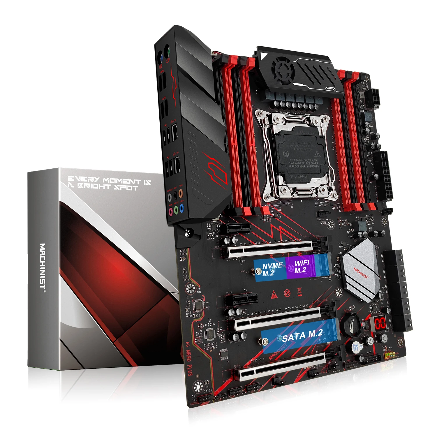 Supporto Scheda Madre Machinist X99 Lga 2011-3 Xeon E5 2666 2667 2670 2696 V3 V4 Processore Ddr4 Ecc Non-Ecc Memoria Nvme M.2 Mr9D