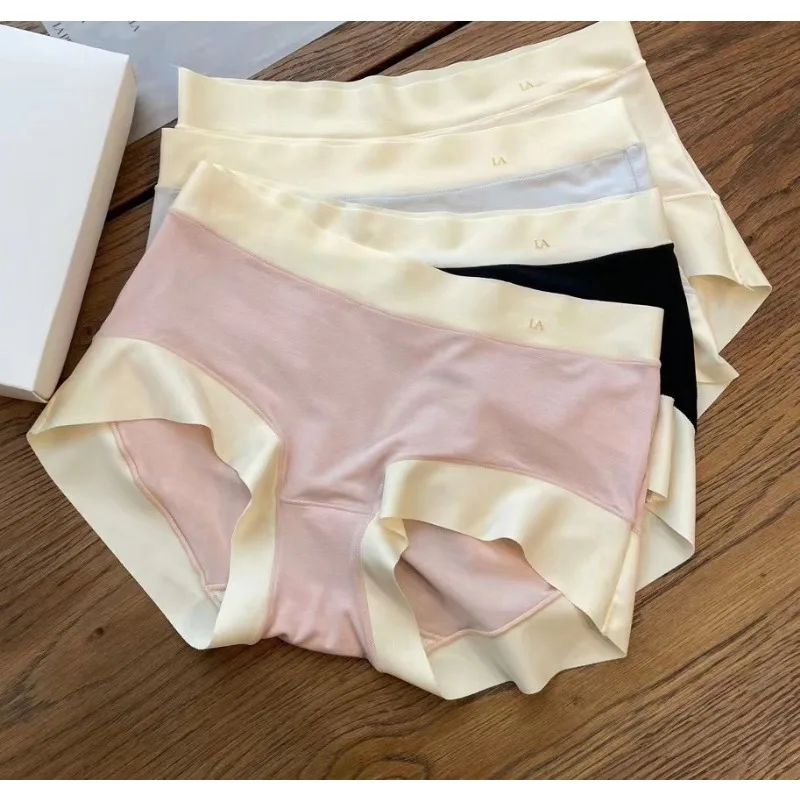 la lady mid-rise modal women's panties breathable silk antibacterial crotch mid-rise briefs