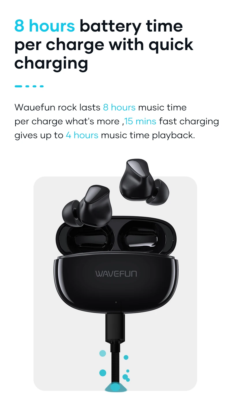 Wavefun Rock Wireless Earbuds