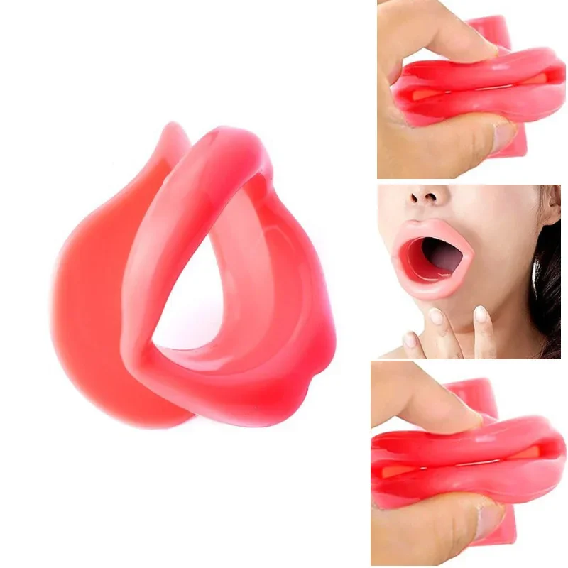 Silicone Women Lips Massage Slim Exerciser Anti Aging Face Slimming Anti Cellulite Wrinkle Rermoval Lip Trainer Face Lift Tools armed shark krake raken kraken anchor clone balisong trainer edc hand tools 6061 aluminum