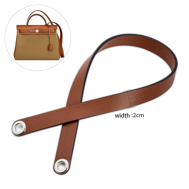 CRAZYSMITH 100% Genuine Leather Bag Strap For Hermes Herbag31 Short Shoulder Straps 110CM Modified Replacement Bag Accessories