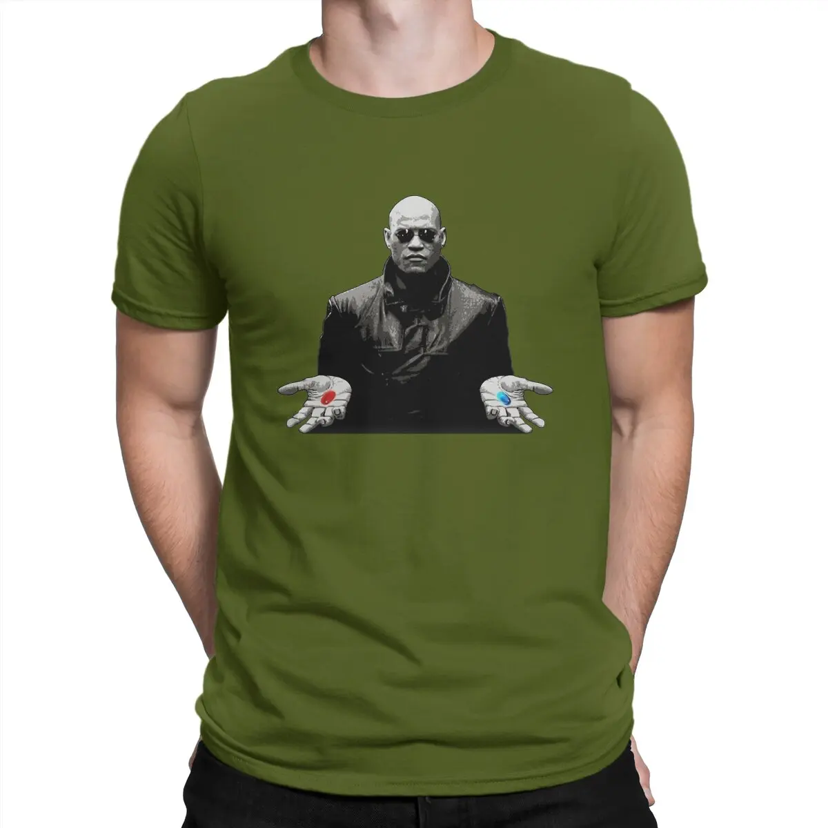 thumbnail image 1 of Camisetas esenciales para hombre: Matrix, divertidas camisetas de algodón, cuello redondo, manga corta, ropa de verano., 1 of 7