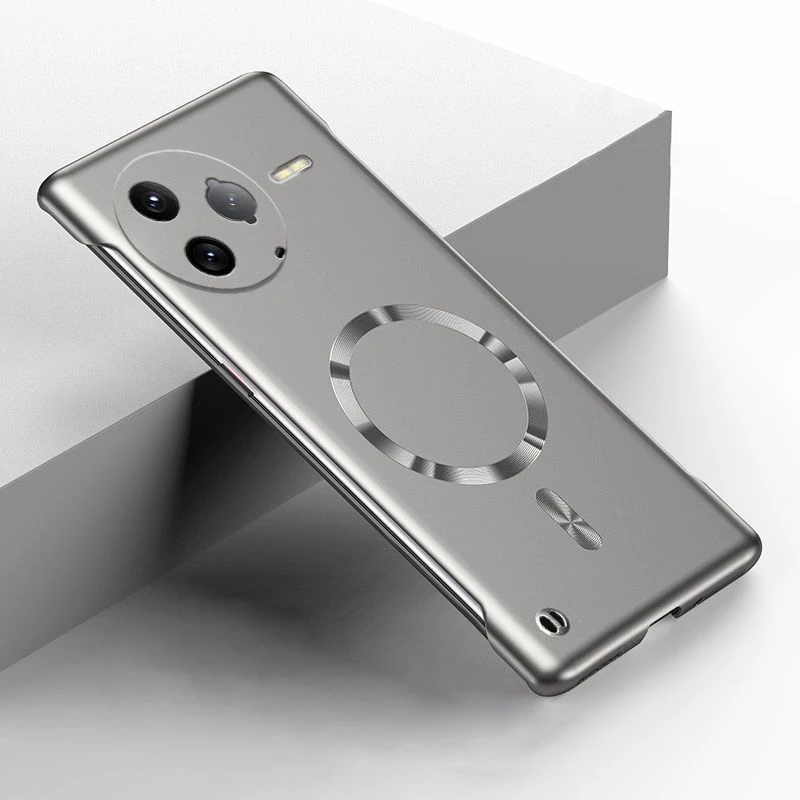 Luxury Ultra Thin Magnetic Metallic Frameless Phone Case - Matte Shockproof PC Cover