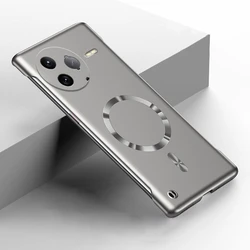 Luxury Ultra Thin Magnetic Metallic Frameless Phone Case - Matte Shockproof PC Cover - Poco F3 (Gray)