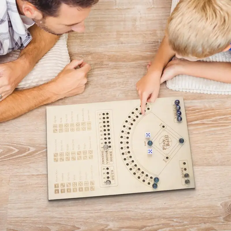 

Деревянные бейсбольные игральные кости, настольная игра, бейсбольные кости, новые игры, забавные мячи, настольная игра, Прямая поставка