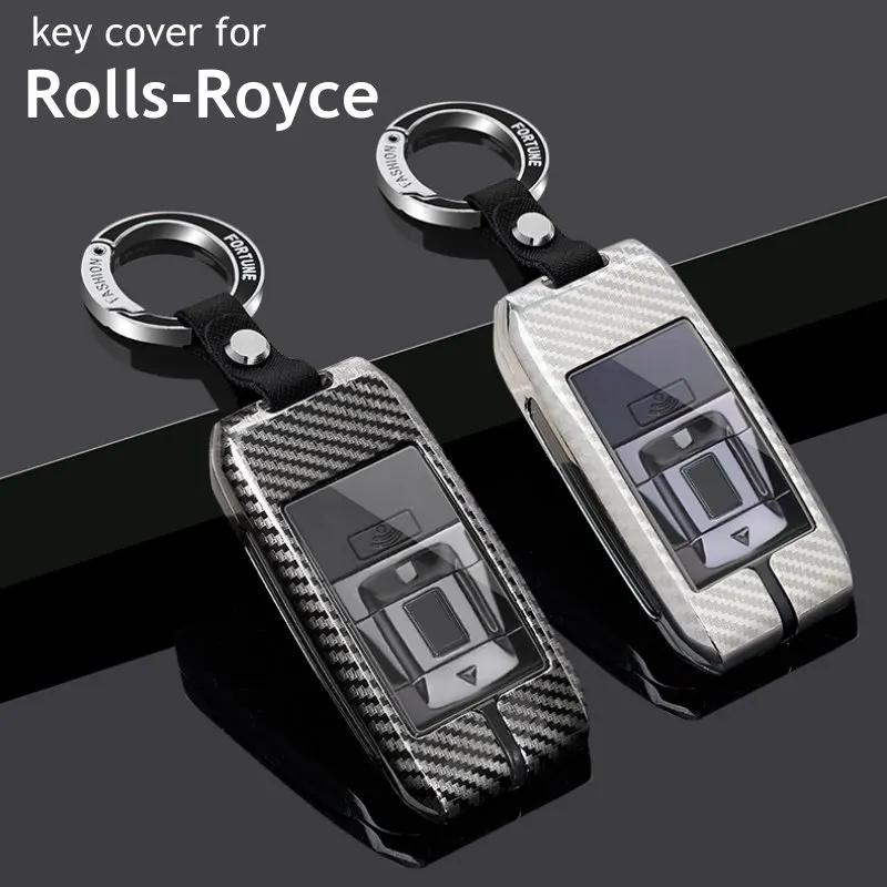 

Key Cover For Rolls Royce Remote Fob Case Holder Shell Keychain Car Accessories