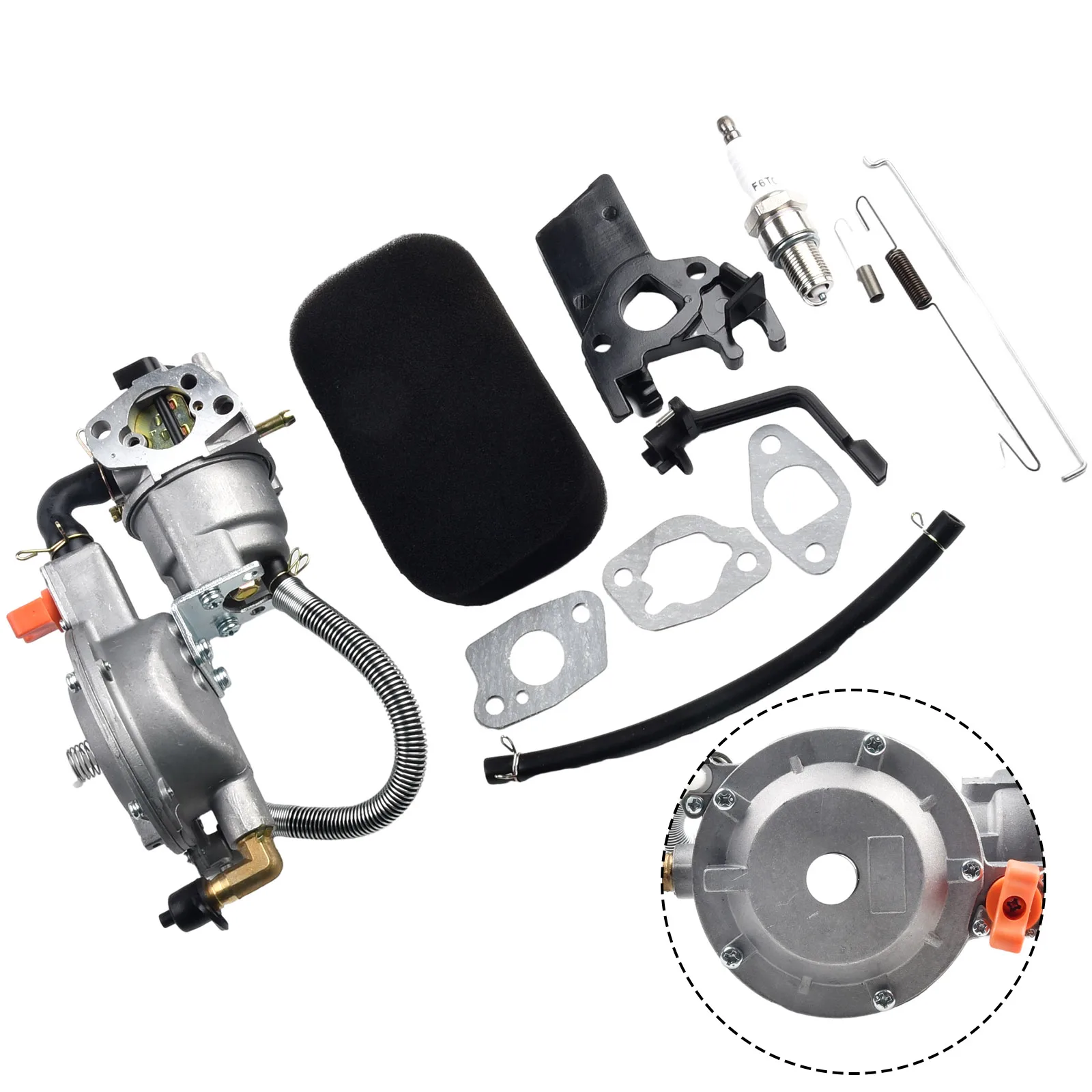 Dual Fuel Carburetor Switch Handle Air Filter Dual Fuel Carburetor Kit Spring Adjustment Tool For U-S Propane Generators