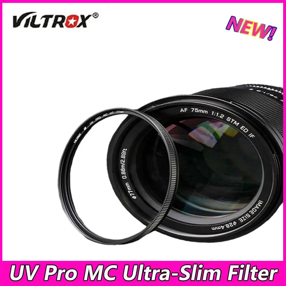 

VILTROX UV Pro MC Ultra-Slim Filter 49mm 52mm 55mm 58mm 62mm 67mm 72mm 77mm 82mm 86mm 95mm 99.5% Light Filters
