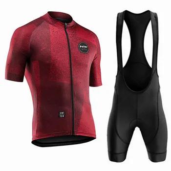 Nw-roupas de ciclismo para homens, manga curta, anti-uv, pro team, verão