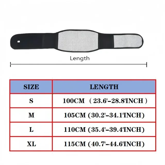 Self Heating Lower Back Supports Magnetic Therapy Lumbar Waist Bandage Back Waist Belt Tourmaline Waist Brace Support Belt Band 3