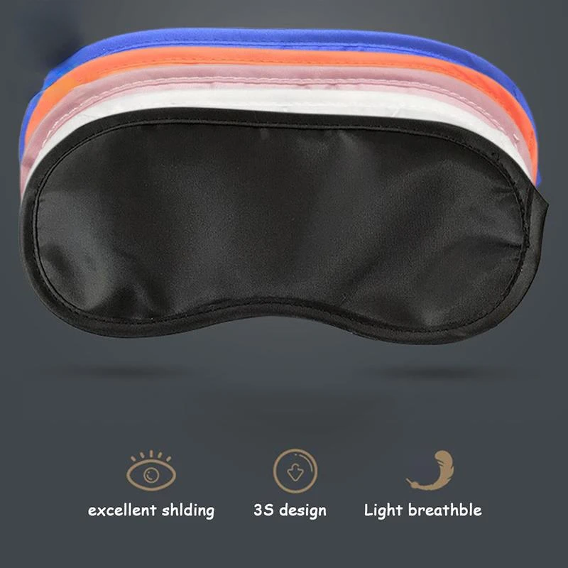 Description Picture 2 of item2Pc Natural Sleeping Eye Mask Shade Cover Shade Patch Women Men Soft Portable Blindfold Travel Eye Patch Beauty And Health