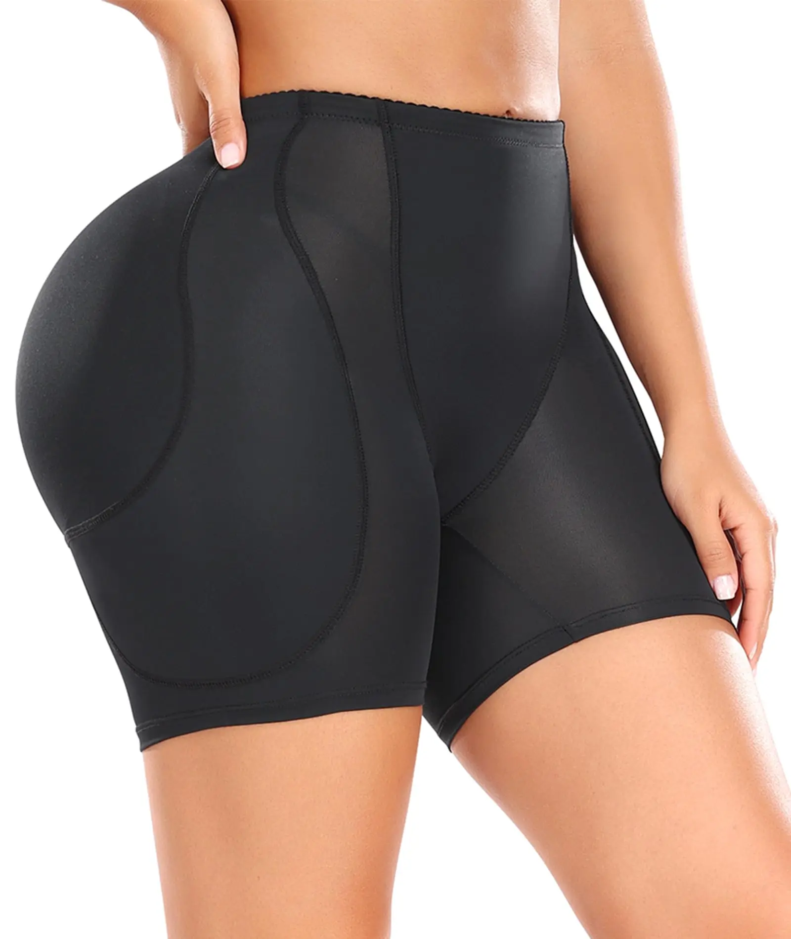 ZYX Donne Perfetta Butt Lifter Pantaloncini, Imbottito Mutandine per Il Controllo della Pancia Intimo Sollevatore di Culo (Size : Small