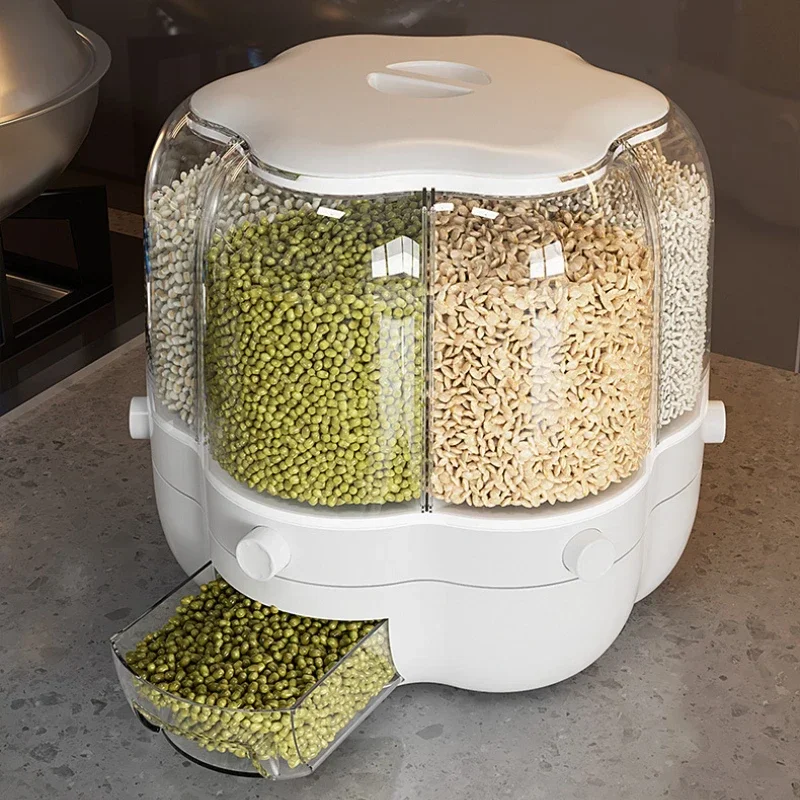 Kitchen Storage Container Large Food Storage Container 360° Rotating 2