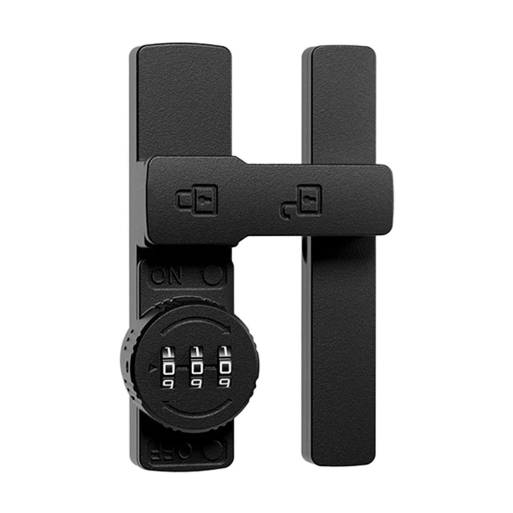 

Luminous Door Latch 180 Degrees Sliding Door Lock Free-punch Interior Door Bolt Room Roor Latch Heavy-duty Lock