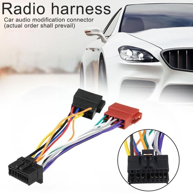 16Pin Car Stereo Radio Harness ISO for Sony Radio to ISO Radio Play Plug Auto  Adapter Wiring Harness Connector - AliExpress