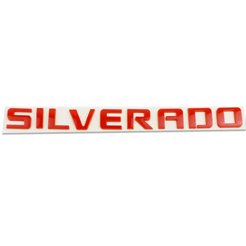 Chevrolet SILVERADO LTZ LT 편지 로고 스티커 용 3D ABS (플라스틱) 자동차 스타일링 자동차 사이드 펜더 테일 트렁크 데칼 스티커 배지