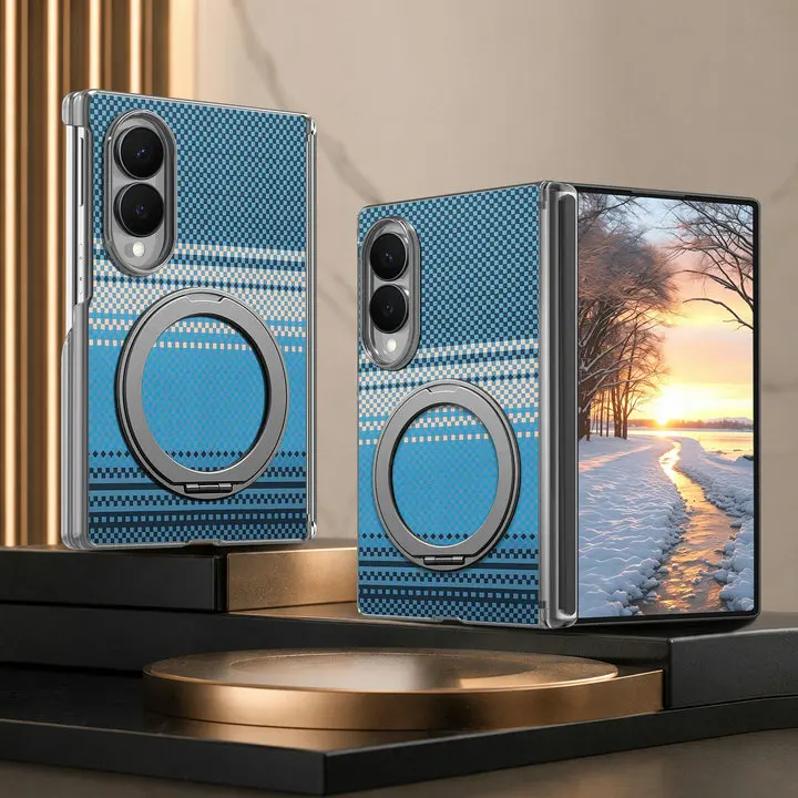Luxury Ring Magnet Back Cover with Wide Stand – Premium Case