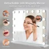 Makeup Hollywood Vanity Mirror with Lights 15 Dimmable LED Bulbs 3 Color Lighting Mirror Adjustable Brightness USB Charging Port 2