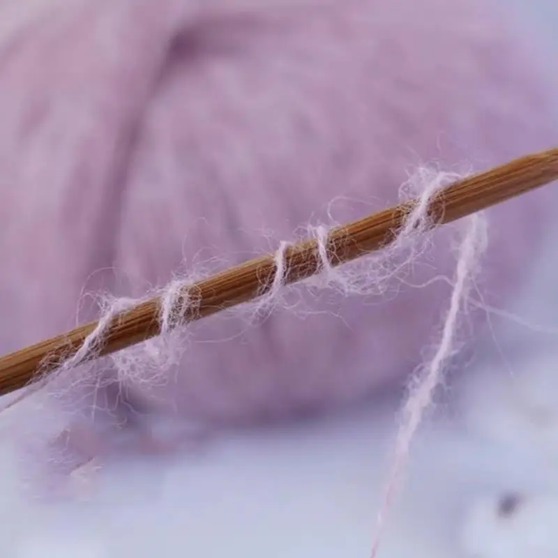 25g Mohair garn extra weiches warmes Häk elgarn aus Baby wolle für hand gestrickte Pullover Schal Schal DIY Material zubehör – Detail 4