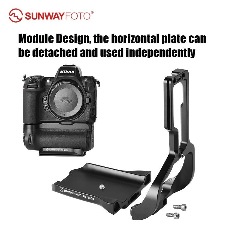 SUNWAYFOTO PNL-Z8GII L-bracket for Nikon Z8 with Battery Grip MB-N12 Arca Swiss Plate