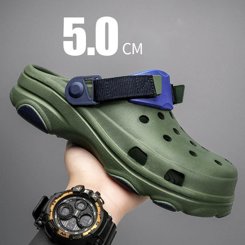 

Online Celebrity Hole Shoes For Men Wearing Anti-skid Thick Soles And Wear-resistant Beach Sandals For Outdoor Wear In